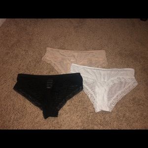 NWOT 3 pack (tan, black, white) underwear